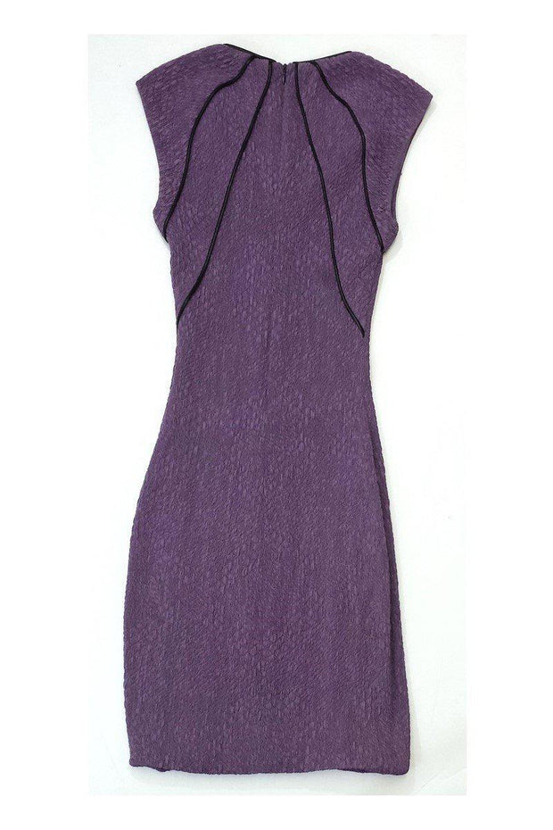 Current Boutique-Yigal Azrouel - Purple Gathered Bodycon Dress Sz XS