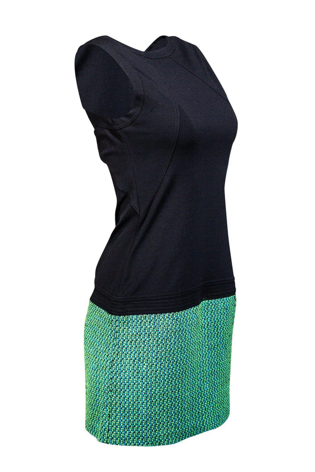 Current Boutique-Yoana Baraschi - Black & Green Dress Sz XS