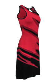 Current Boutique-Yoana Baraschi - Black & Red Marbled Knit Bodycon Sz XS