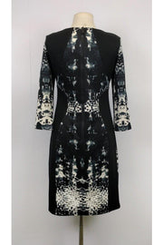 Current Boutique-Yoana Baraschi - Black & White Printed Bodycon Dress Sz 6