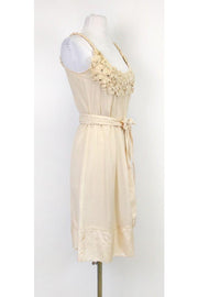 Current Boutique-Yoana Baraschi - Ivory Silk Dress Sz 4