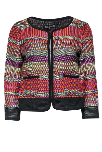 Current Boutique-Yoana Baraschi - Multicolor Stitched Tweed Jacket Sz 6
