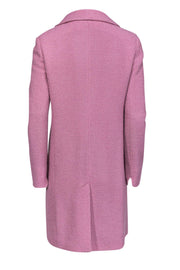 Current Boutique-Yoana Baraschi - Pink Fuzzy Long Coat Sz 6