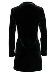 Current Boutique-Yumi Kim - Black Velvet Blazer-Style Mini Dress Sz XS