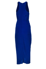 Current Boutique-Yumi Kim - Cobalt Blue Sleeveless High Slit Pleated Maxi Dress Sz S