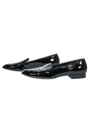 Current Boutique-Yves Saint Laurent - Black Patent Leather Loafers Sz 9