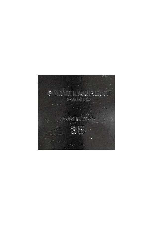 Current Boutique-Yves Saint Laurent - Black Suede Platform Booties Sz 5