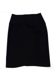 Current Boutique-Yves Saint Laurent - Black Wool Skirt Sz 10