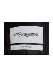 Current Boutique-Yves Saint Laurent - Grey Blazer w/ Knit Sleeves Sz 6