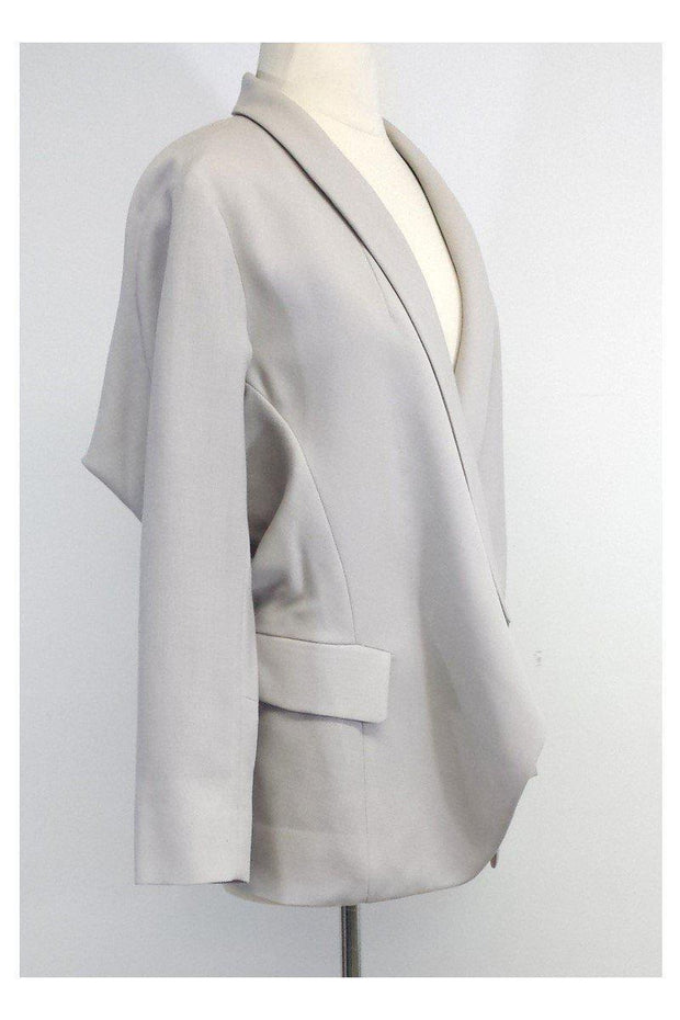 Current Boutique-Yves Saint Laurent - Grey Wool Blend Blazer Sz L