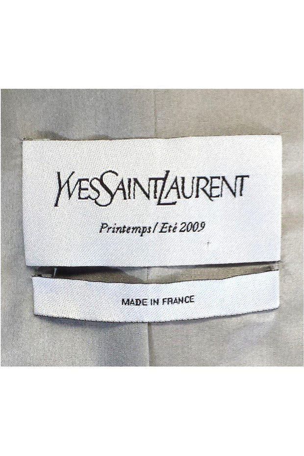 Current Boutique-Yves Saint Laurent - Grey Wool Blend Blazer Sz L