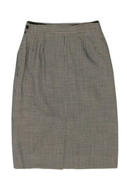 Current Boutique-Yves Saint Laurent - Houndstooth Wool Pencil Skirt Sz 6