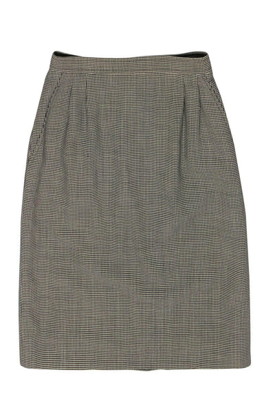Current Boutique-Yves Saint Laurent - Houndstooth Wool Pencil Skirt Sz 6