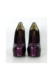 Current Boutique-Yves Saint Laurent - Purple Platform Heels Sz 10