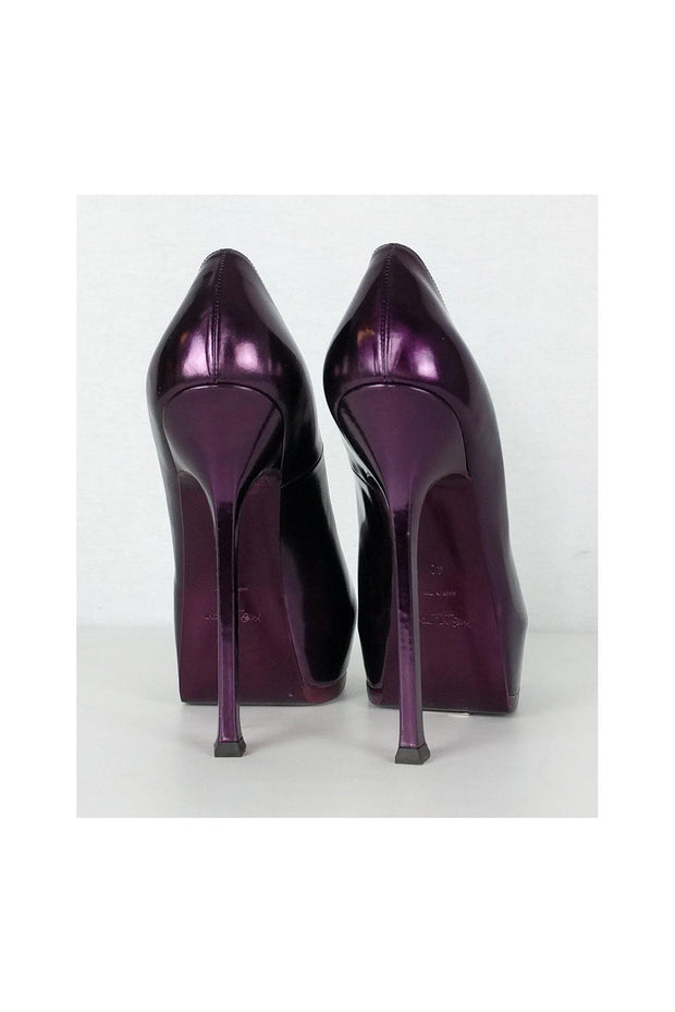 Current Boutique-Yves Saint Laurent - Purple Platform Heels Sz 10