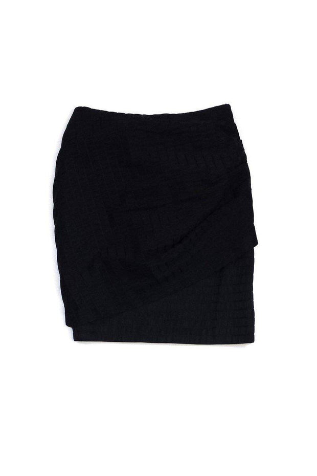 Current Boutique-Zac Posen - Black Textured Skirt Sz 4