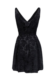Current Boutique-Zac Posen - Little Black Brocade Cocktail Dress Sz 2
