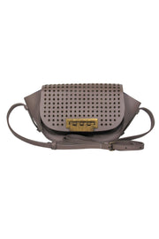 Current Boutique-Zac Posen - Taupe Leather Mini Crossbody w/ Grommets