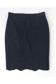 Current Boutique-Zadig & Voltaire - Charcoal Leather Pencil Skirt Sz 2