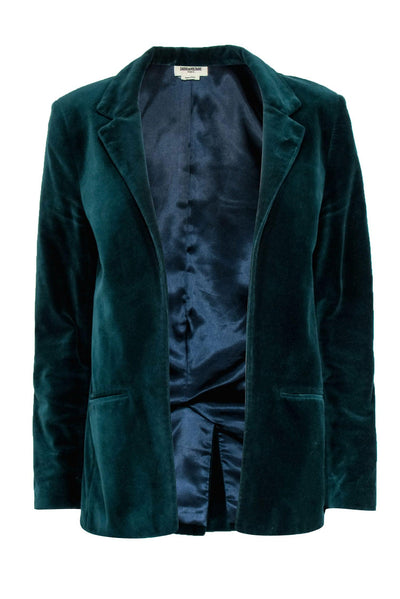 Current Boutique-Zadig & Voltaire - Green Velour Blazer Size L Blazer