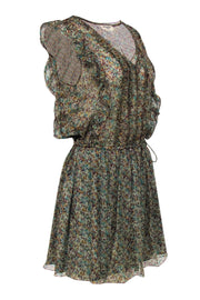 Current Boutique-Zadig & Voltaire - Multicolored Floral Print Ruffle Dress Sz M