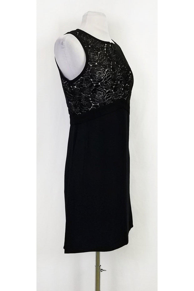 Current Boutique-A.L.C. - Black & Navy Rose Lace Dress Sz 10