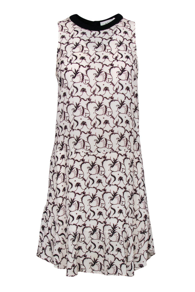 cream silk shift dress EMIN + PAUL Cream Shift Midi Dress female S