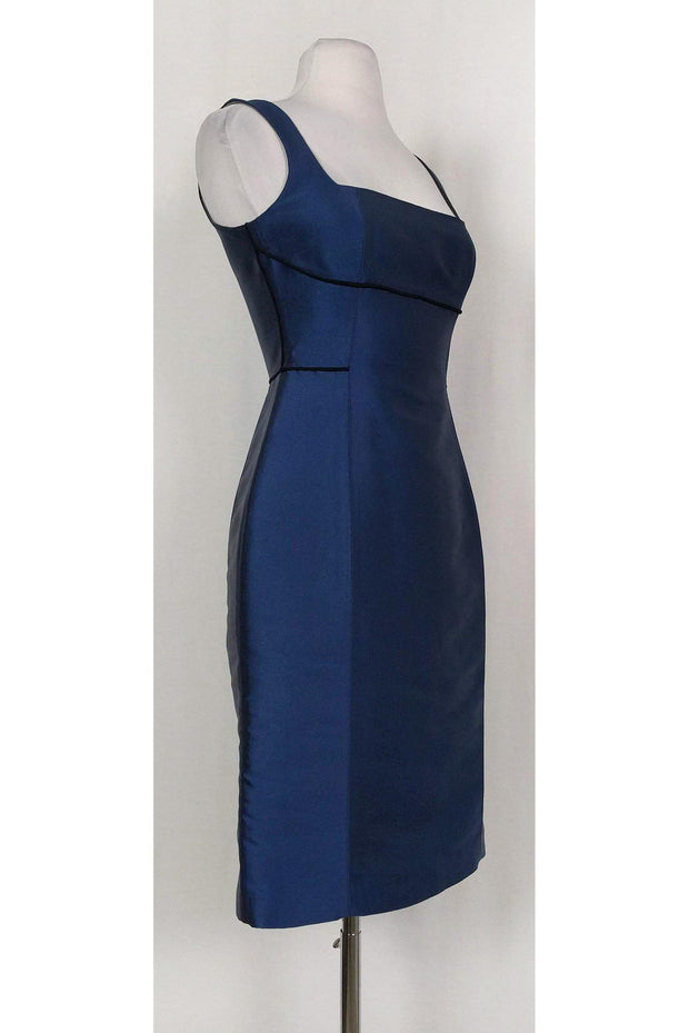 Current Boutique-Adolfo Dominguez - Blue Fitted Dress Sz 4