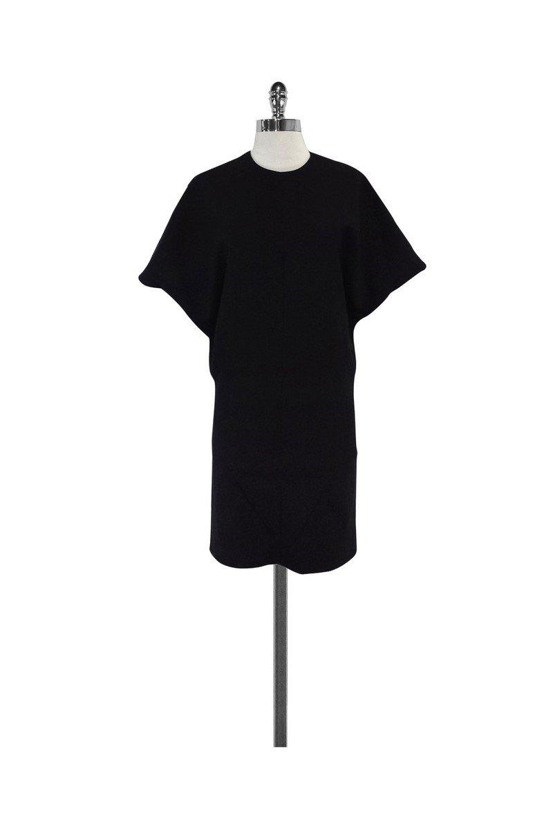 Alasdair - Black Wool Batwing Dress Sz S