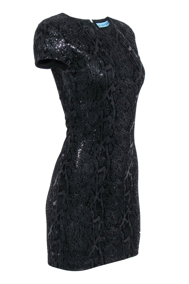 snake print bodycon dress Peek Print Sequin Cutout Bodycon Dress kalisa