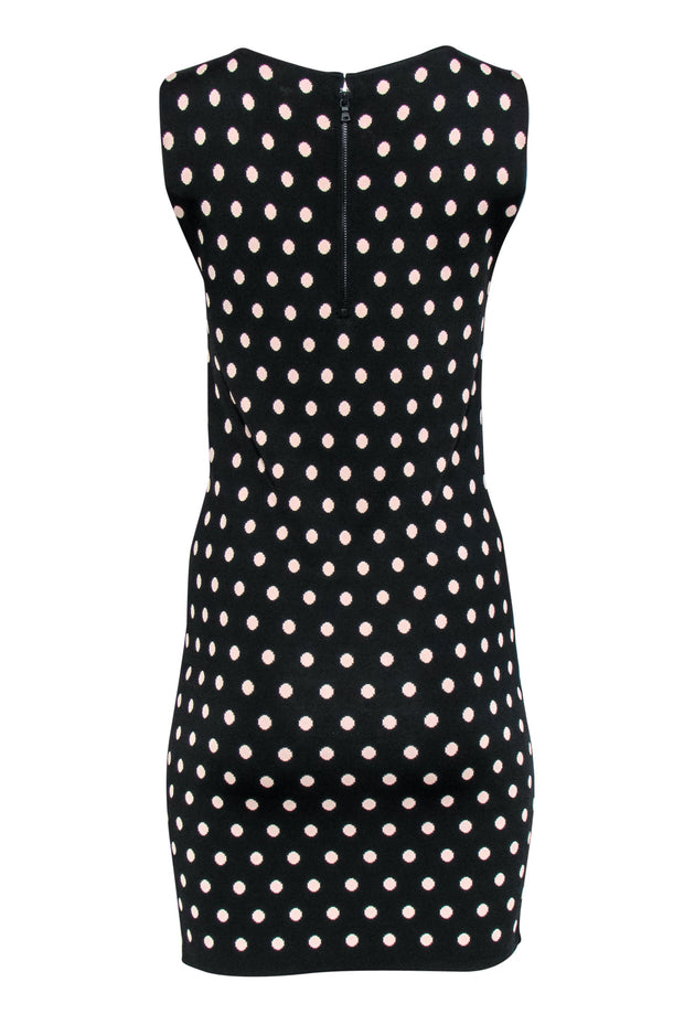 Alice & Olivia - Black & Light Pink Polka Dot Sleeveless Knit Bodycon Alice & Olivia - Black & Light Pink Polka Dot Sleeveless Knit Bodycon