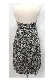 Current Boutique-Anna Sui - Black & Ivory Lace Strapless Dress Sz 2