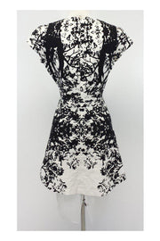 Current Boutique-Annabelle - Linen & Silk Print Dress w/ Tulle Hem Sz 6