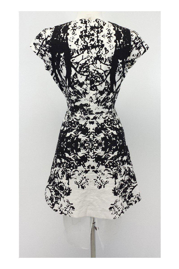 Current Boutique-Annabelle - Linen & Silk Print Dress w/ Tulle Hem Sz 6