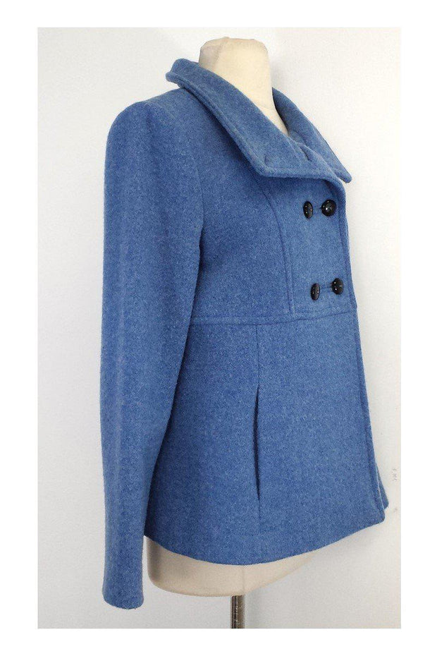 Current Boutique-Armani Collezioni - Blue Wool Coat Sz 10