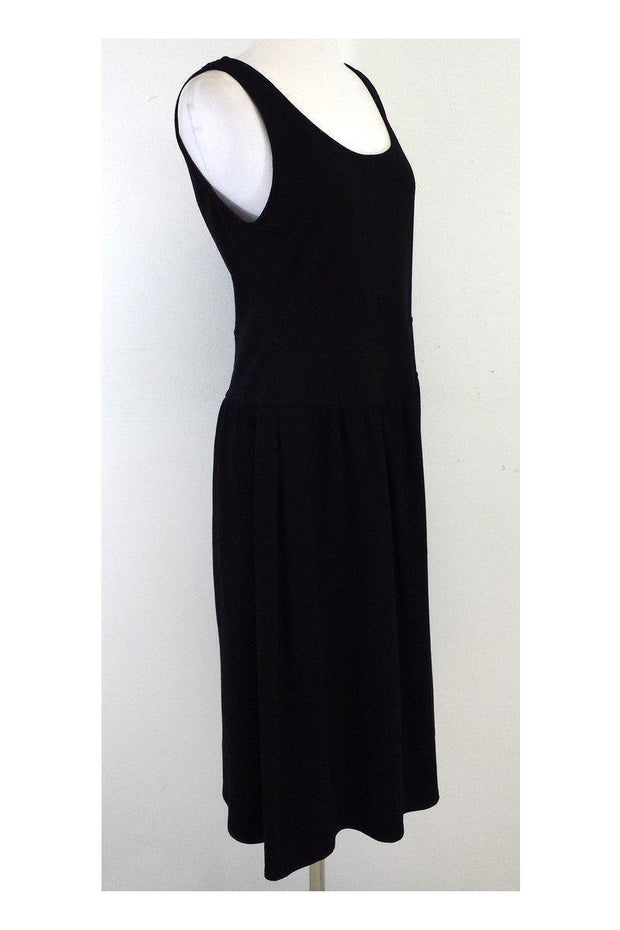Current Boutique-Armani Collezioni - Black Sleeveless Fit & Flare Dress Sz 10