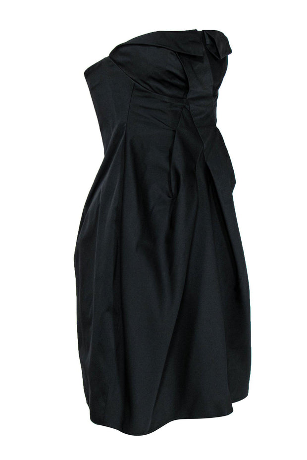 armani collezioni black dress Vintage Knee-Length Dress
