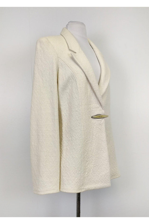 Current Boutique-Armani Collezioni - Cream Textured Jacket Sz 14