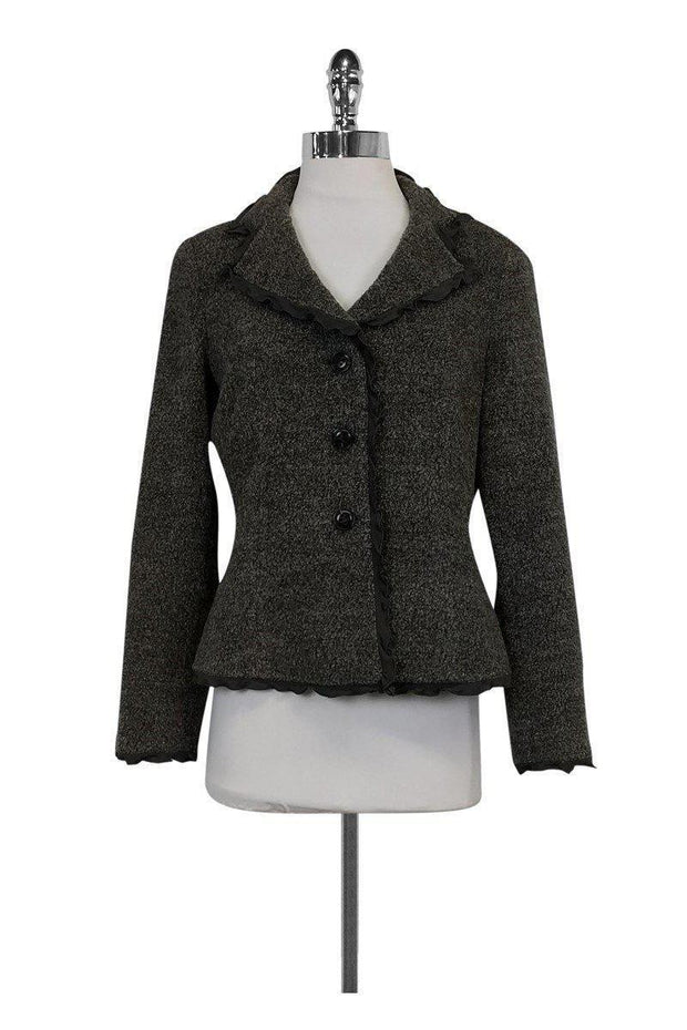 Current Boutique-Armani Collezioni - Grey Wool Jacket Sz 8