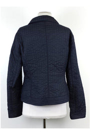 Current Boutique-Armani Collezioni - Navy Quilted Nylon Jacket Sz 8