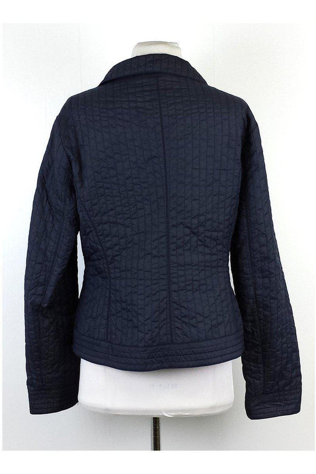 Current Boutique-Armani Collezioni - Navy Quilted Nylon Jacket Sz 8