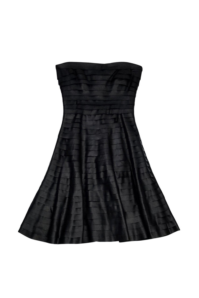 BCBG Max Azria - Black Faux Leather Dress Sz 2 BCBG Max Azria - Black Faux Leather Dress Sz 2