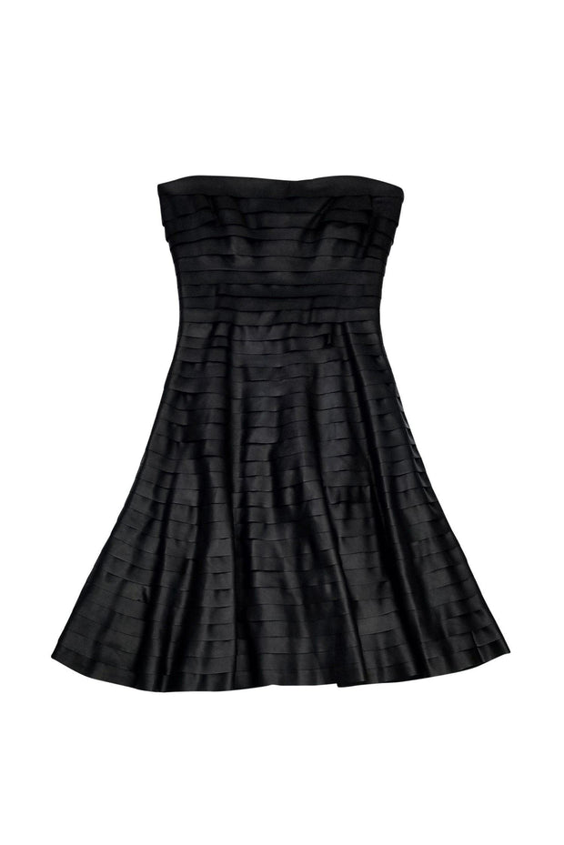 BCBG Max Azria - Black Faux Leather Dress Sz 2 BCBG Max Azria - Black Faux Leather Dress Sz 2