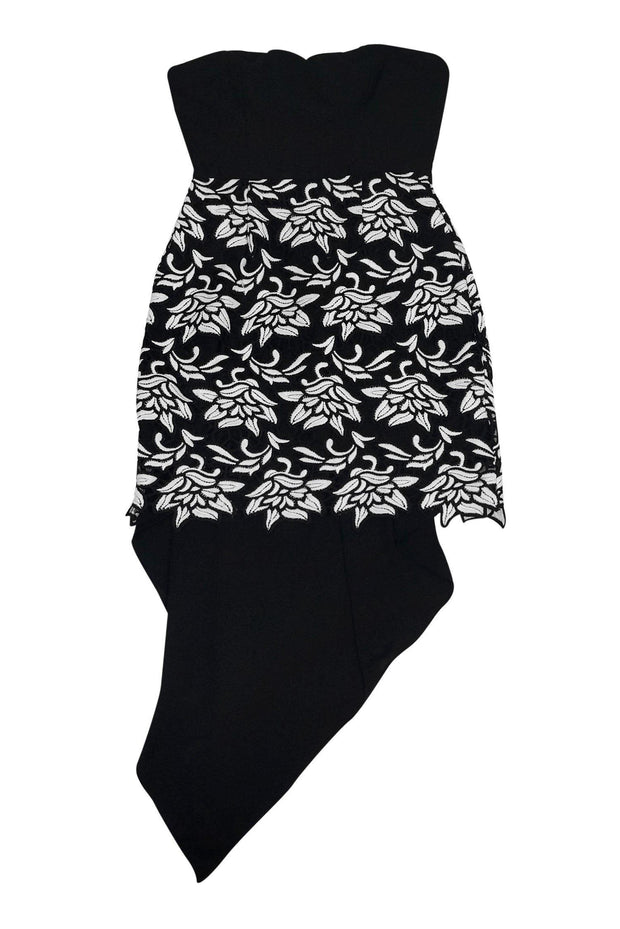 BCBG Max Azria - Black Strapless Lace Dress Sz 2 BCBG Max Azria - Black Strapless Lace Dress Sz 2
