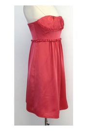 Current Boutique-BCBG - Pink Silk Strapless Dress Sz 2