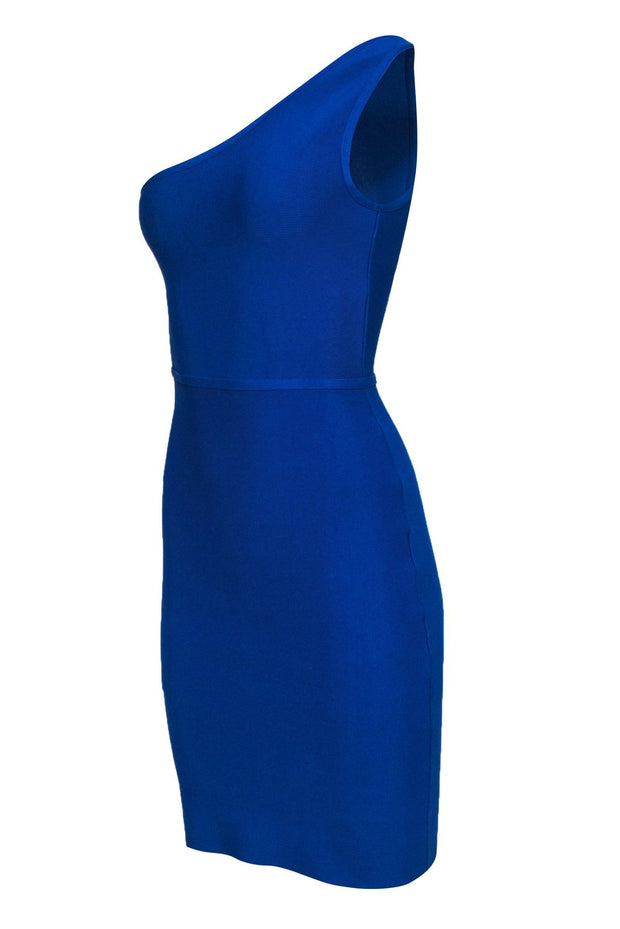 BCBG Max Azria - Royal Blue One-Shoulder Sleeveless Bodycon Dress Sz S BCBG Max Azria - Royal Blue One-Shoulder Sleeveless Bodycon Dress Sz S