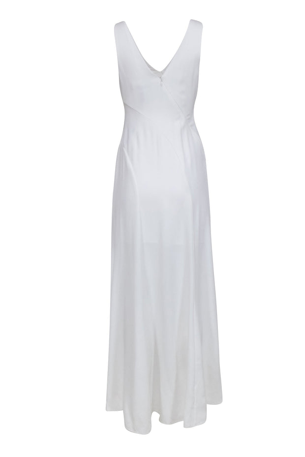 BCBG Max Azria - Ivory Sleeveless High Low Maxi Dress Sz 2 BCBG Max Azria - Ivory Sleeveless High Low Maxi Dress Sz 2