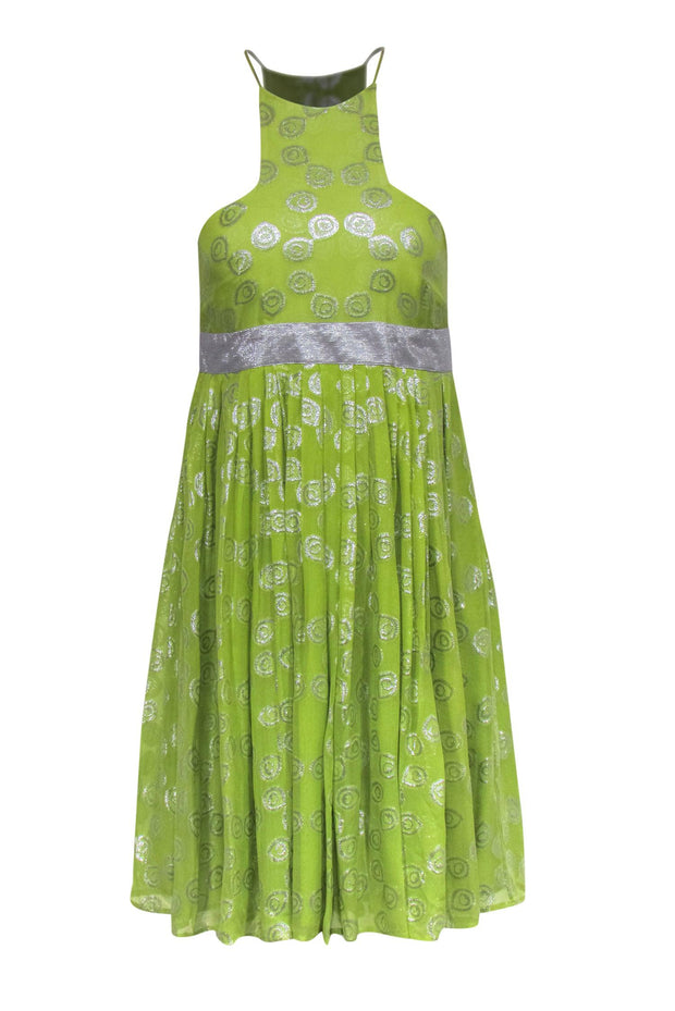 catherine malandrino green dress Catherine Malandrino Green Silk Mid-Length Dress Size 10 UK