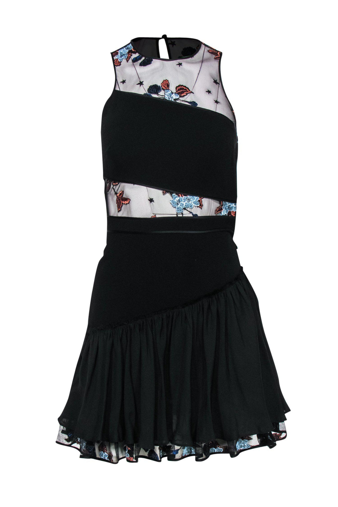 blue dress for baby girl Black Ruffle Hem Dress – Orro Shop