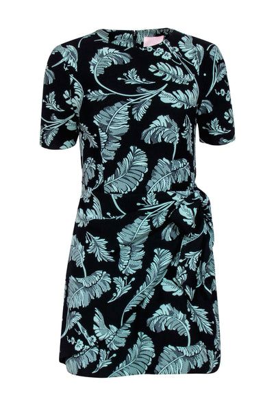 Cinq Sept Women's Bia Palm Print Dress - Saltwater Black - Size 2 Cinq Sept Women's Bia Palm Print Dress - Saltwater Black - Size 2